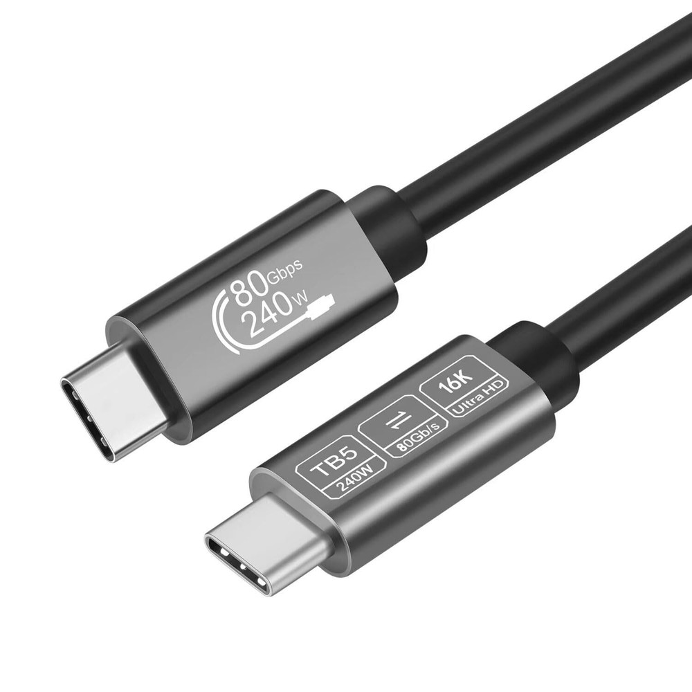 80Gbps Data Sync Compatible with Thunderbolt 5 Cable High Speed USB C Cable S...