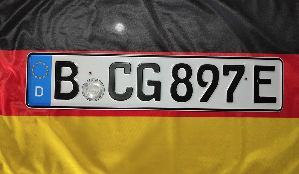 Germany German License Plate - Berlin