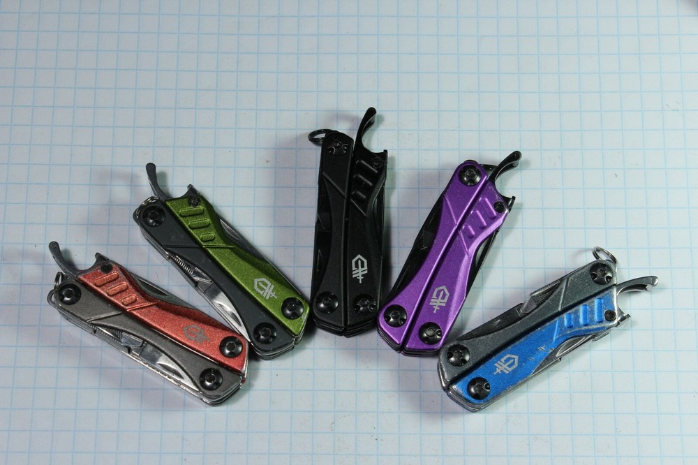 Good Condition Gerber Dime Keychain Multi-Tool Knife 10 Tools In One