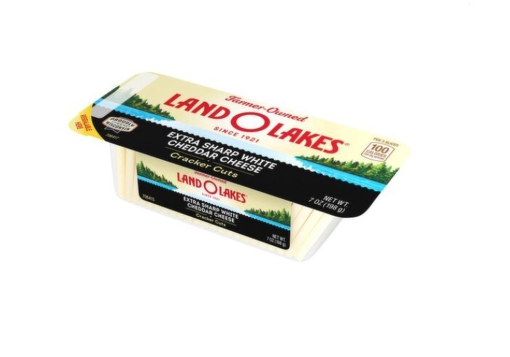 Land O Lakes Cracker Cuts Extra Sharp White Cheddar Cheese, 7 oz (3 Pack)