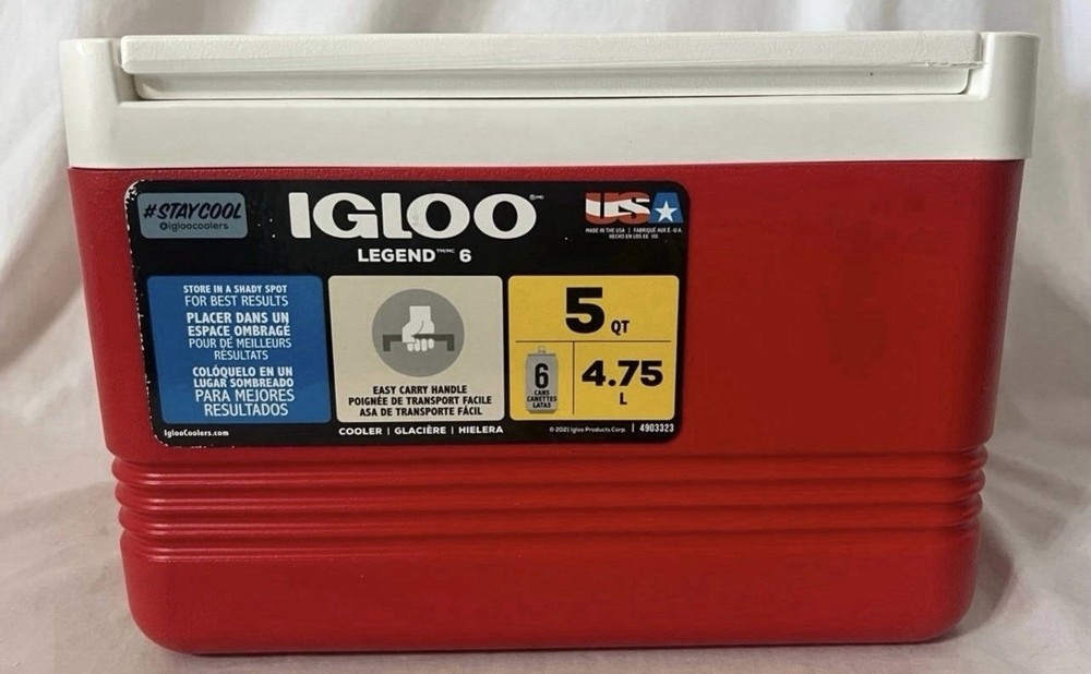 Igloo Legend Red 6-Can 5 QT Cooler