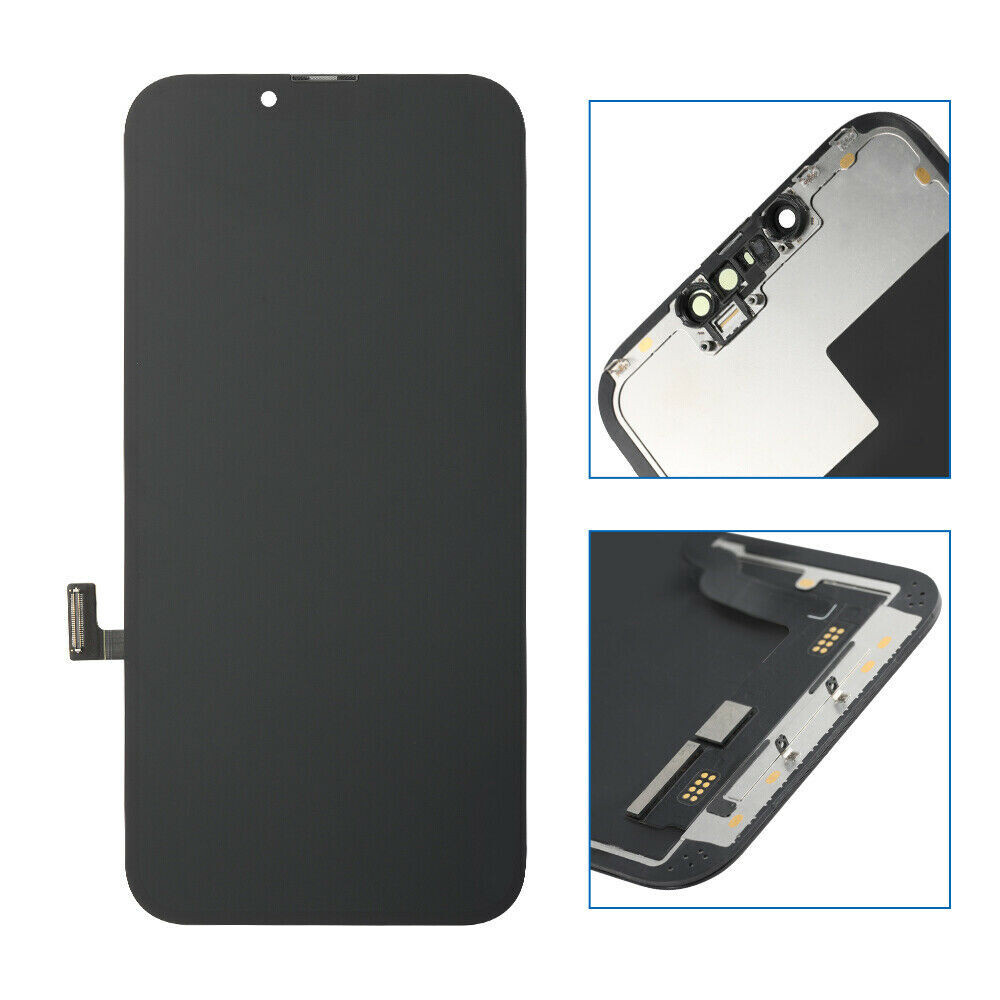 For iPhone 13 Soft OLED Display LCD Touch Screen Digitizer Frame Replacement Kit