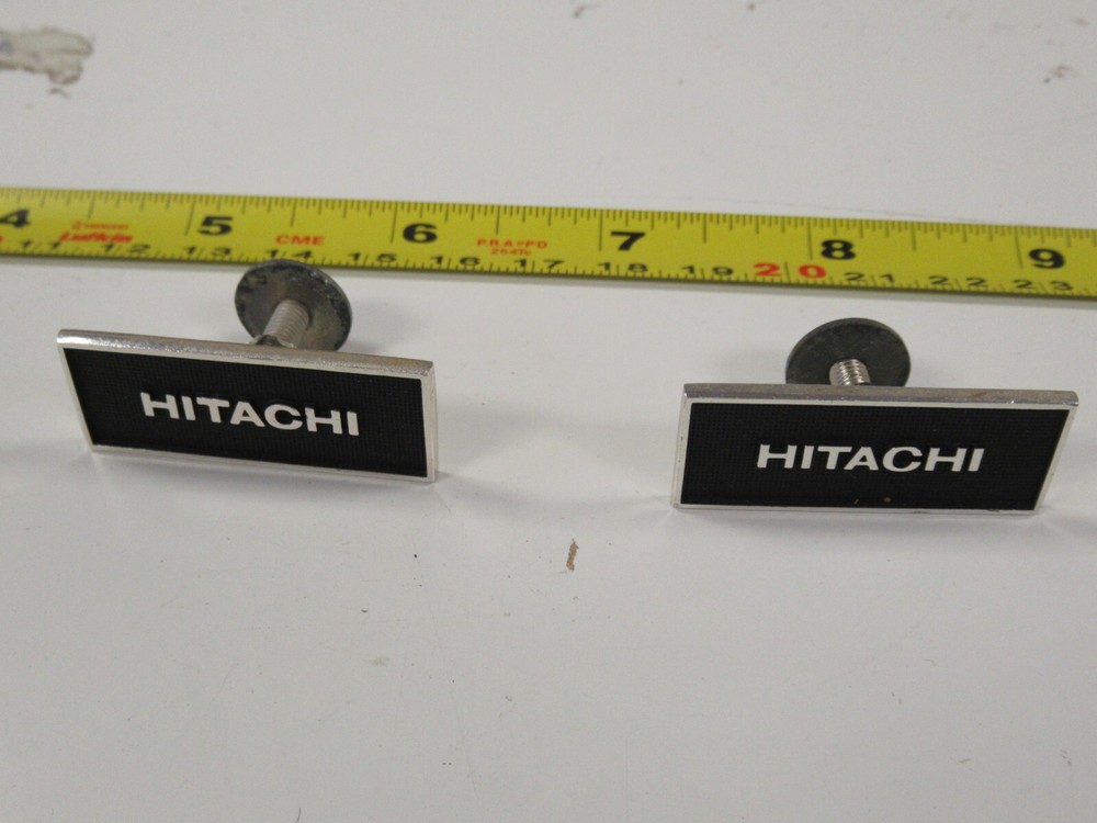 Hitachi Pair of Logo Speaker Logos
