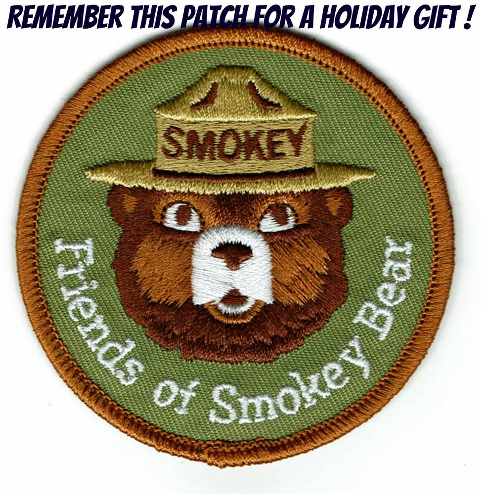 ⫸ Official SMOKEY BEAR WILDLAND FIREFIGHTER Embroidered Patch US Forest Service