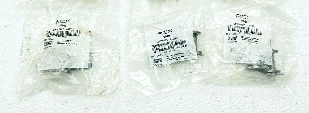 LOT OF 3 NEW REX #80 OFFSET LINK RC80-2 ROLLER CHAIN LINK