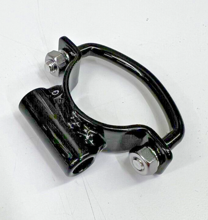 Black Universal Solo Seat Hinge Pivot Bracket U BOLT ON mount chopper bobber