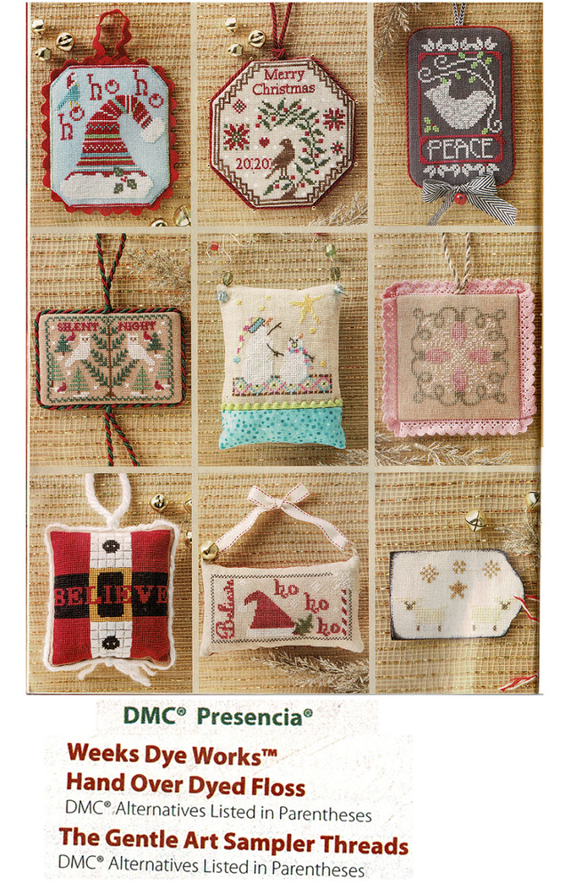 CHRISTMAS ORNAMENTS  CROSS STITCH PATTERN ONLY - YD  SEA