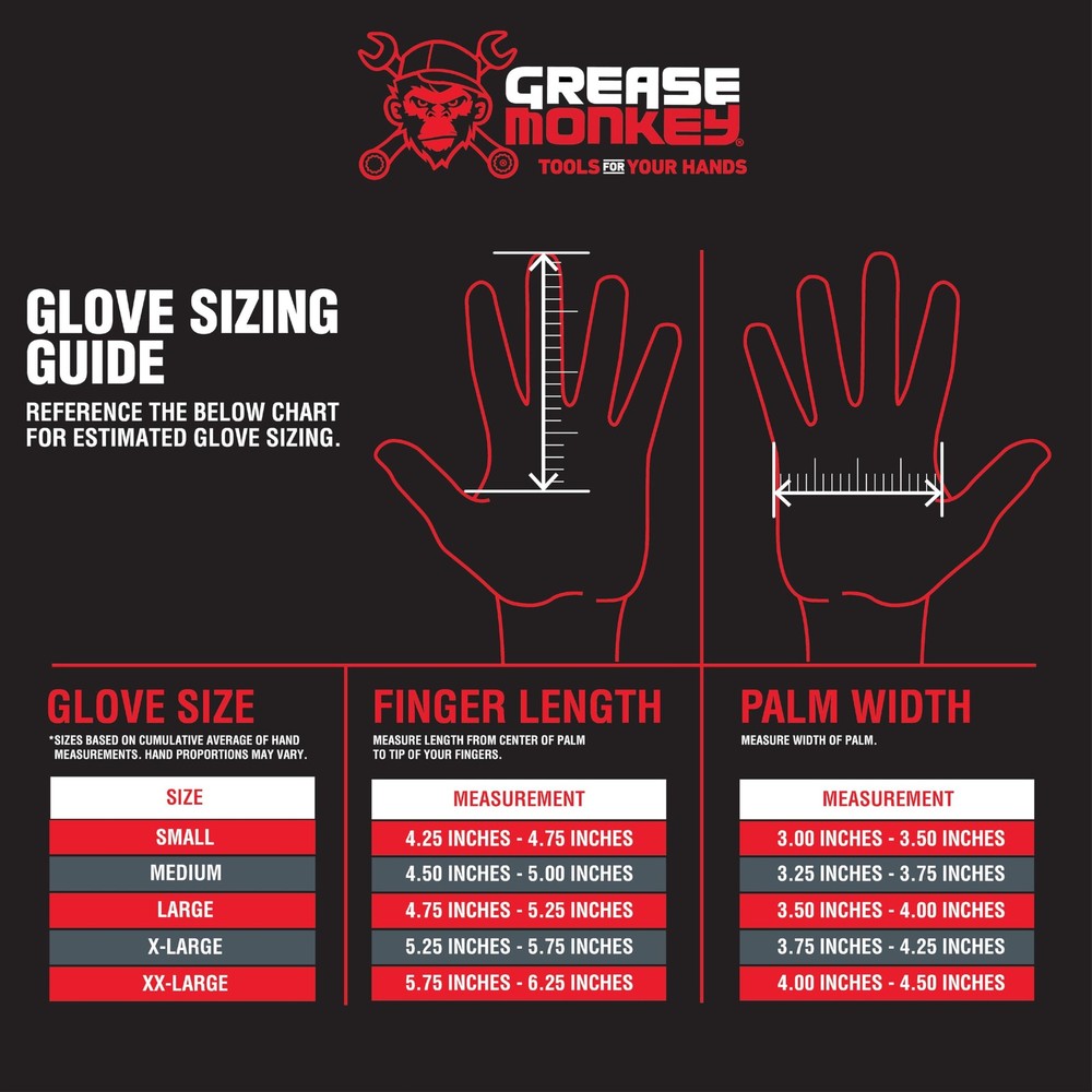 Grease Monkey General Purpose Nitrile Coated Work Gloves, Size Large, 12 Pk, Red