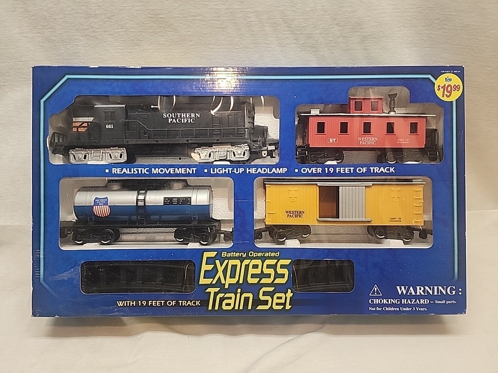 NEVER OPENED! Battery Operated Express Train Set. N.O.S.