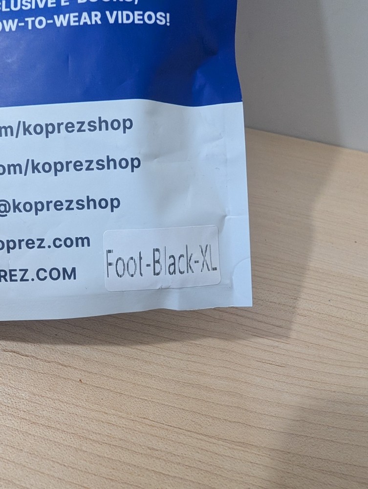 Koprez Size XL Foot Compression Black