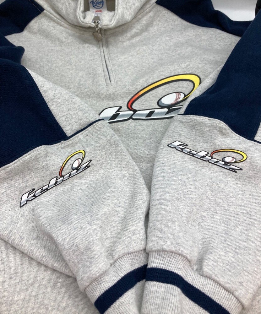 KEBOZ Half-zip sweatshirt Size: M Gray Men