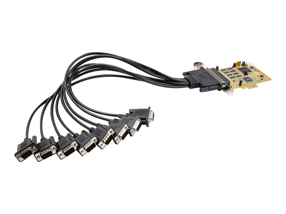 StarTechcom 8-Port PCI Express Serial Card PCIe Serial Adapter Card