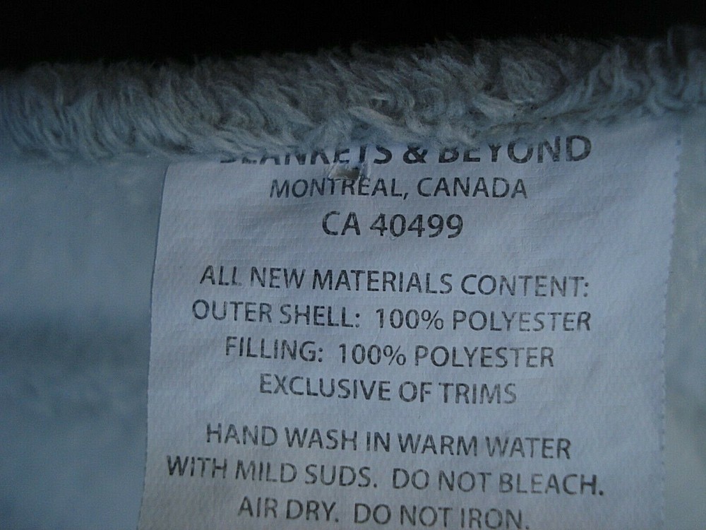 Blankets & Beyond Gray White Minky Dot Teddy Bear Security Blanket