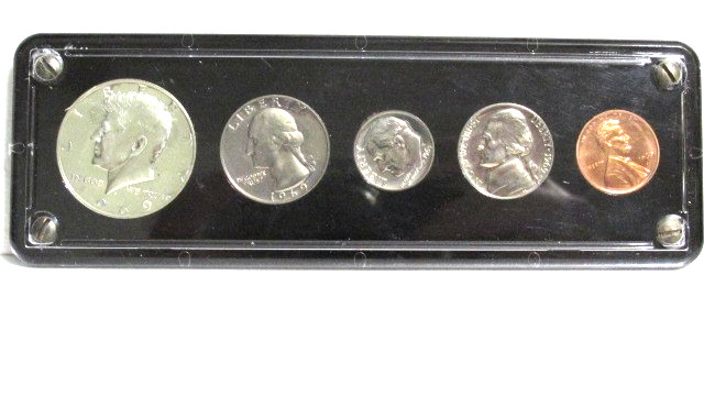 1969-S US Mint Proof Set 5 Coins