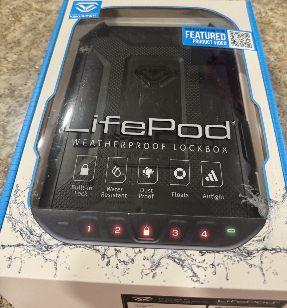 Vaultek LifePod 1.0 Portable Safe - Black