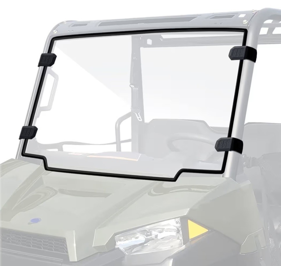 Polaris Ranger Midsize 500 570 ETX EV Front Clear Windshield 2015-2021