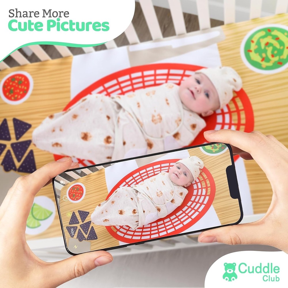 Cuddle Club Newborn Bedding Gift Set - Burrito Bundle Size - Small