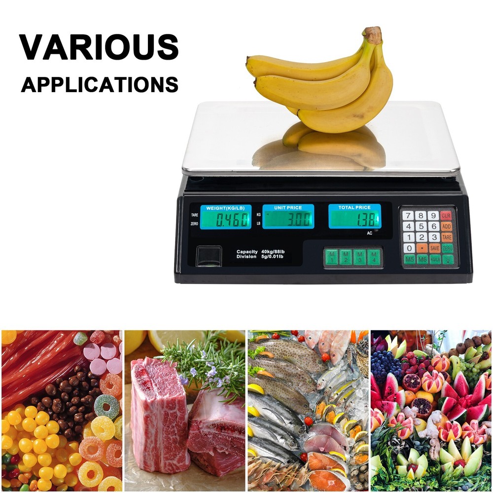 Digital Weight Scale Price Computing Machine Retail Count Multipurpose Kitchen
