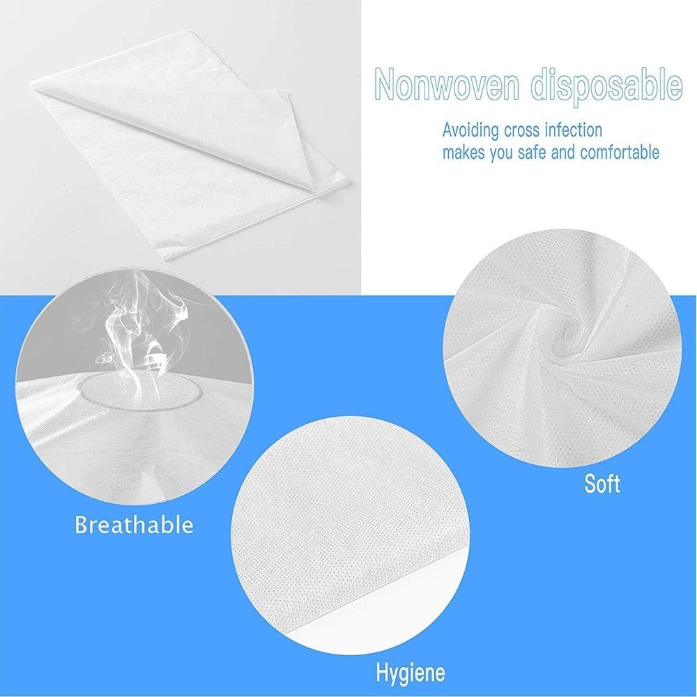 Disposable Massage Table Sheets Non Woven SPA Bed Covers Breathable 100 PCS