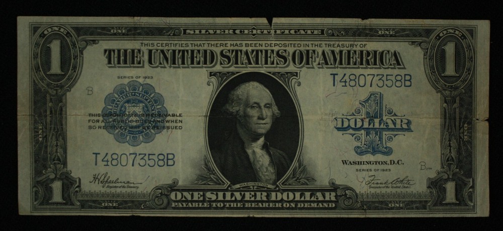 1923 $1 Silver Certificate. Very Good Shape.
