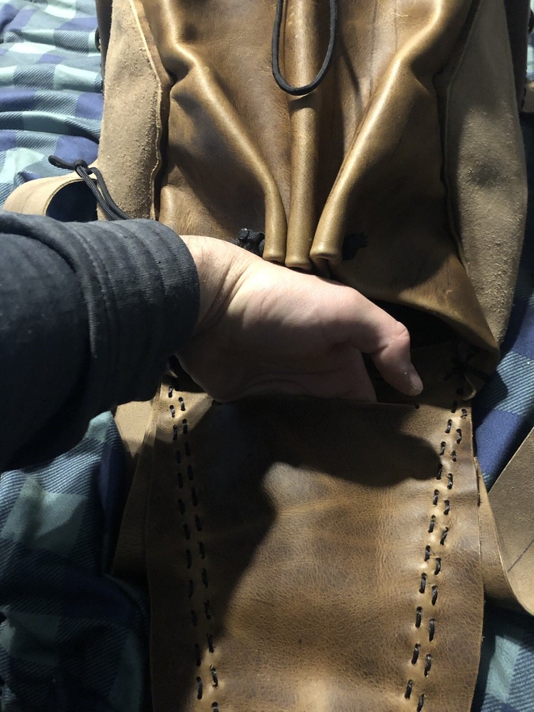 Leather Backpack Survival Pack Genuine High Quality Leather