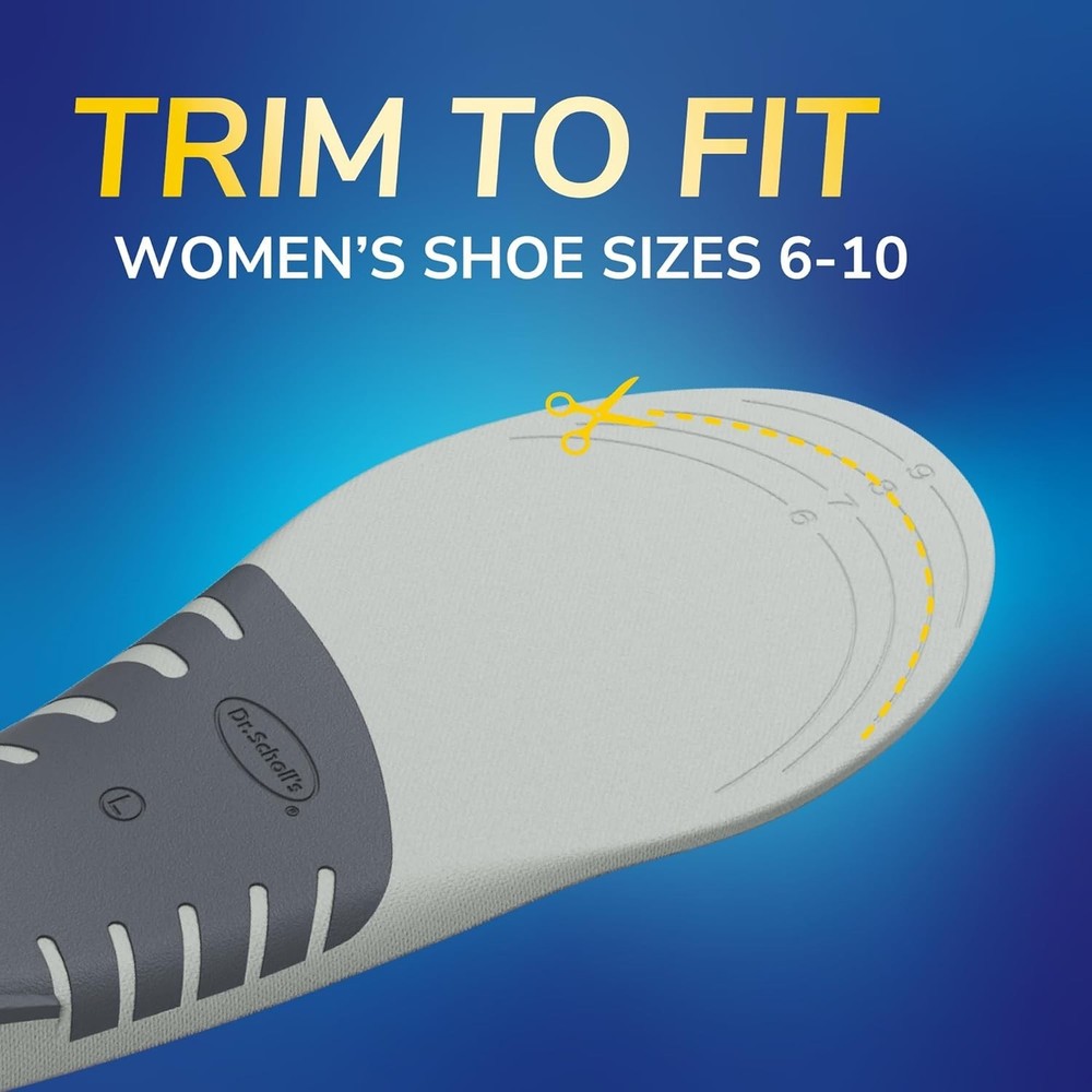 Stability Support Insoles, Flat Feet & Overpronation Low Arch Support, Improv...