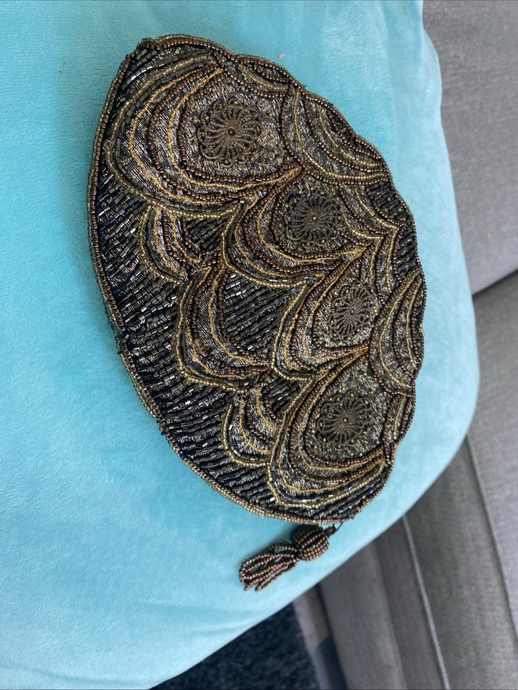 Hand Beaded Clutch Purse Andre Cellini