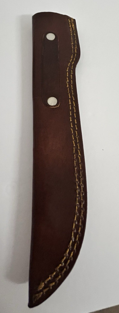 Brown Leather straight Fixed Blade Knife Sheath