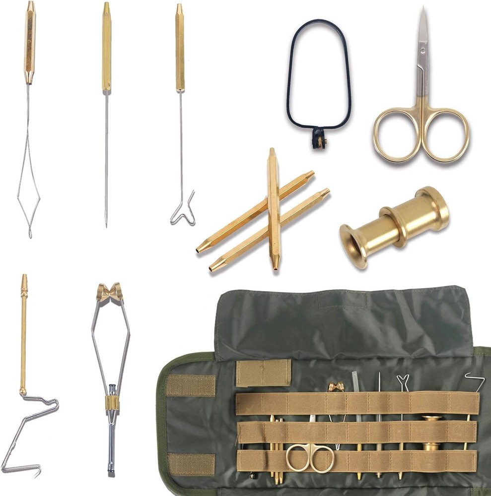Fly Tying Tools with Neoprene Tool Pouch Kit