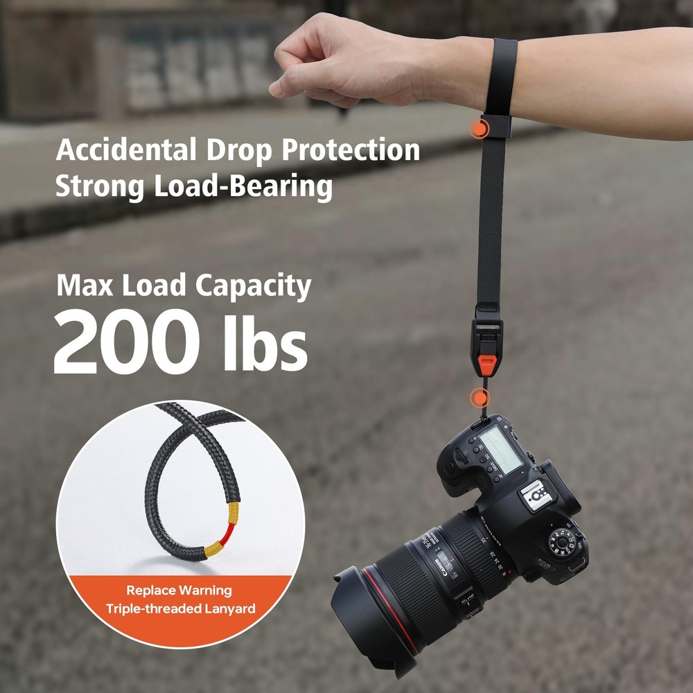 Camera Wrist Strap, Adjustable Quick Release Camera Hand Strap for Photograph...