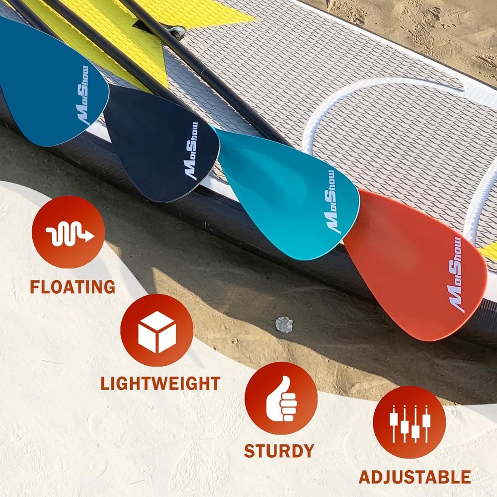 SUP Paddle - Adjustable 3 Pieces Stand Up Board E:Dark Blue