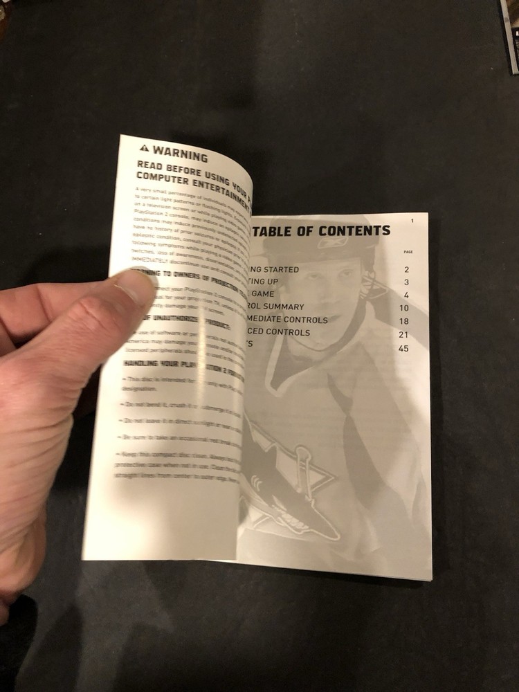 NHL 2k7 ps2 Manual only