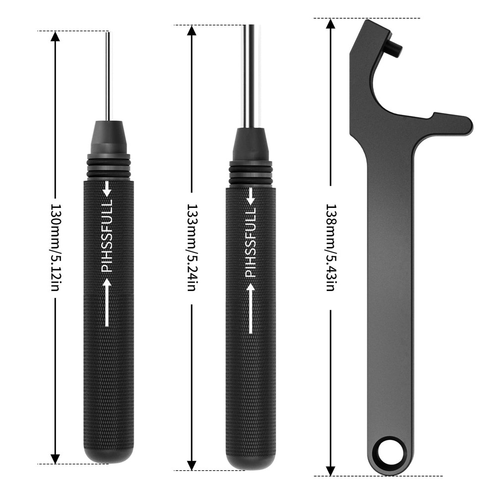 2-in-1 Tool Kit for Glock with Front Sight Remove, Magazine Silver