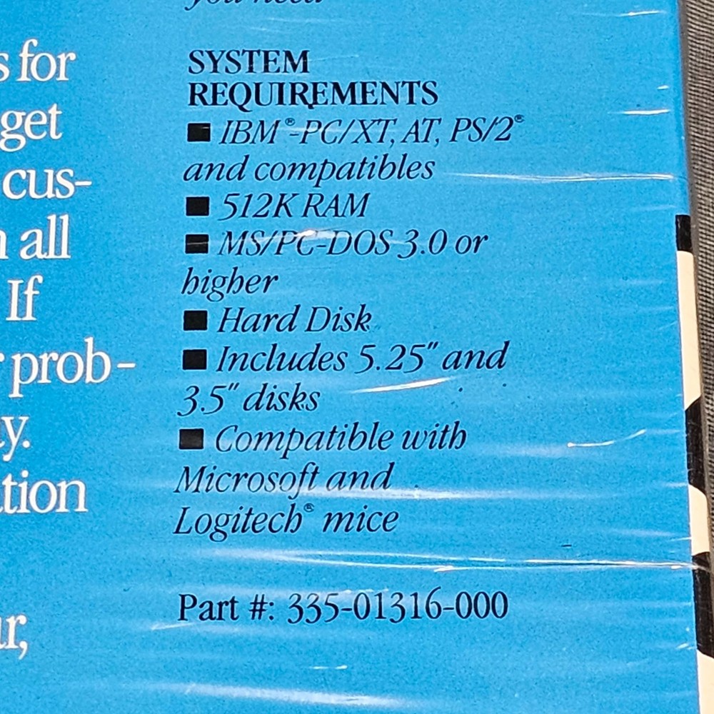 Fastback Plus Version 3.1 for DOS - Systems Backup Software 1992