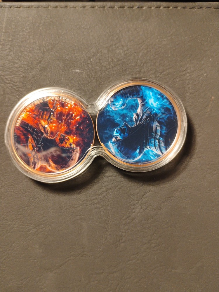 Mortal Kombat Scorpion Vs Sub Zero 2x 1 Oz Copper Rounds In Infinity Case