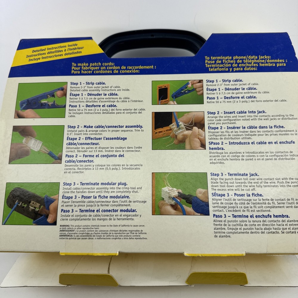 DataShark 70007 Ethernet Network Tool Kit w/RJ45 Crimp Tool, Stripper, Punchdown