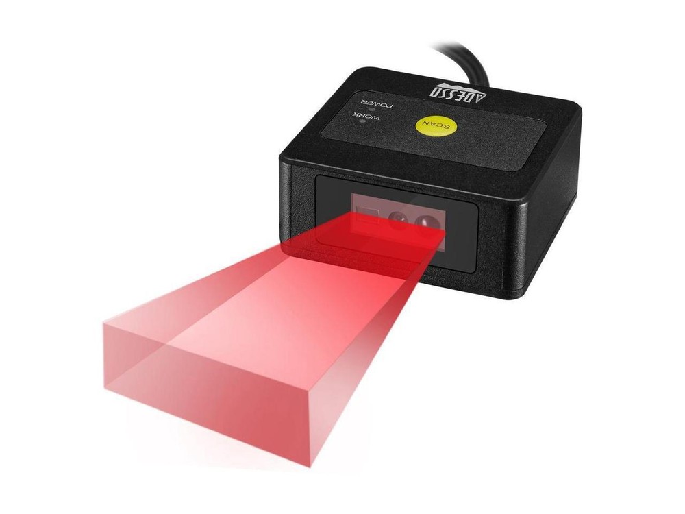 Adesso NuScan 4400T USB 2D Fixed Mounted Barcode Scanner NuScan4400T