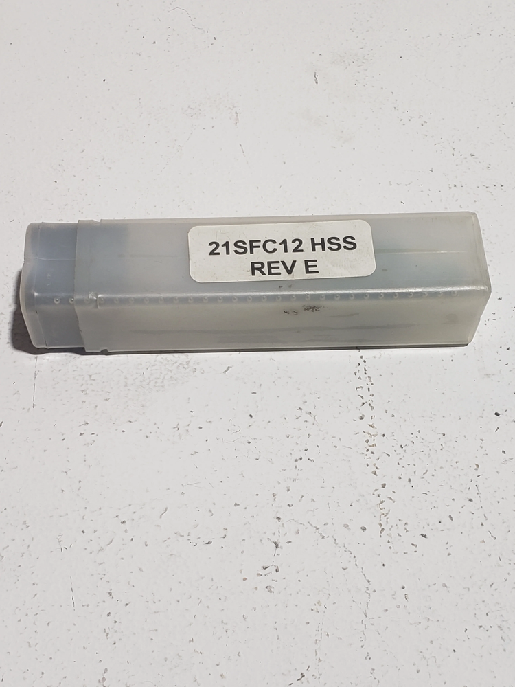 TOOL HOLDER VALVE HOLE 21SFC12 HSS OD SPOTFACE REV E