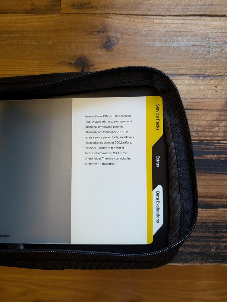 TechNet Microsoft CD Subscription Zipper Up, CD Pouch, Case, Wallet, Vintage