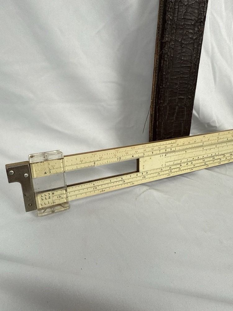 Frederick Post No. 1462 Slide Rule w/ Original Case Vintage Engineering Tool