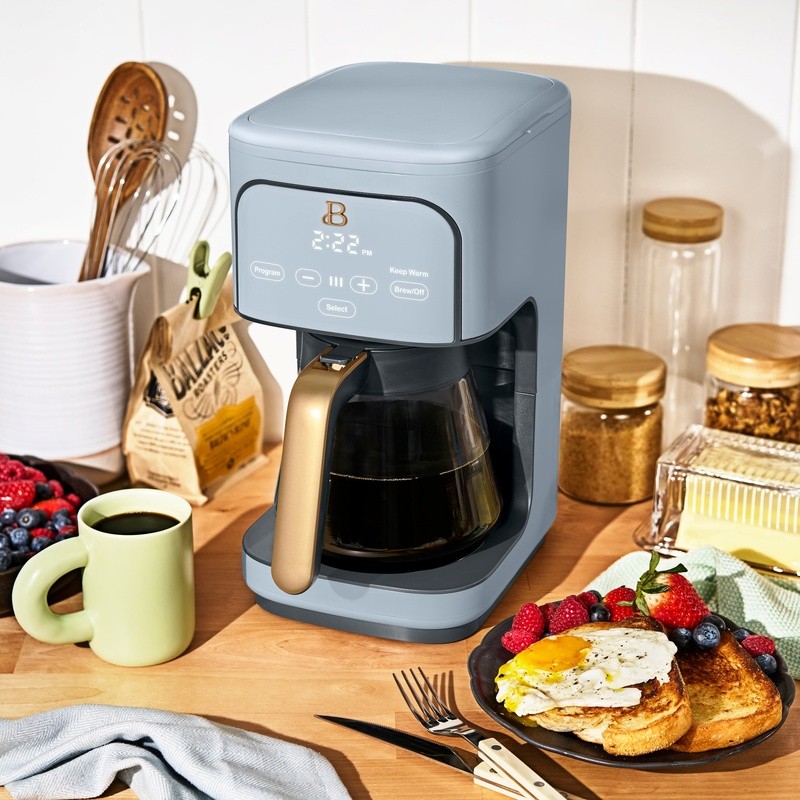 Programmable 12-Cup Coffee Maker Auto Shut Off Brew Strength Touch Display New