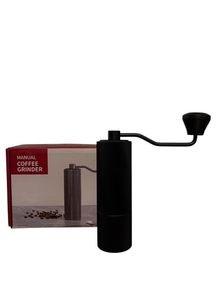 Manual Coffee Grinder Black Burr Portable