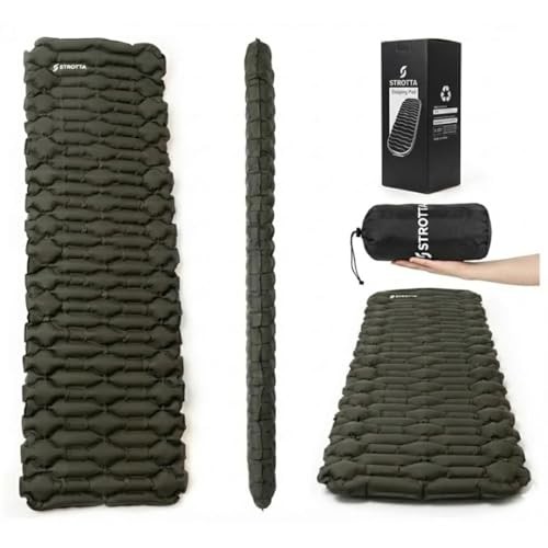 Inflatable Sleeping Pad for Camping & Backpacking – Lightweight 2.1” Thick