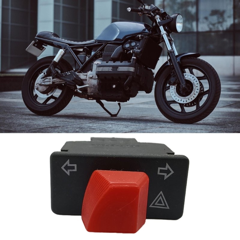 Practical Motorcycle Turn Light Signal Emergency Button Plastic for Scooters