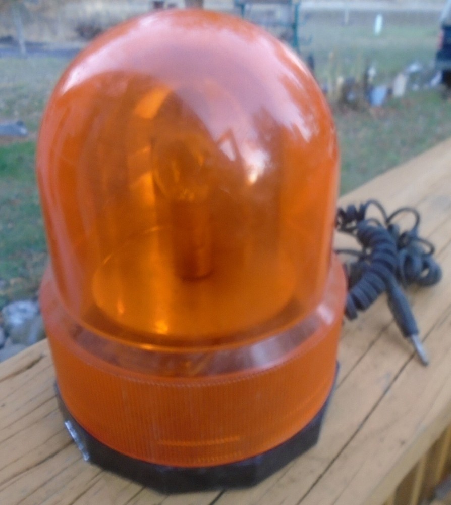 Caution Orange Single Rotating Car Truck Roof Light