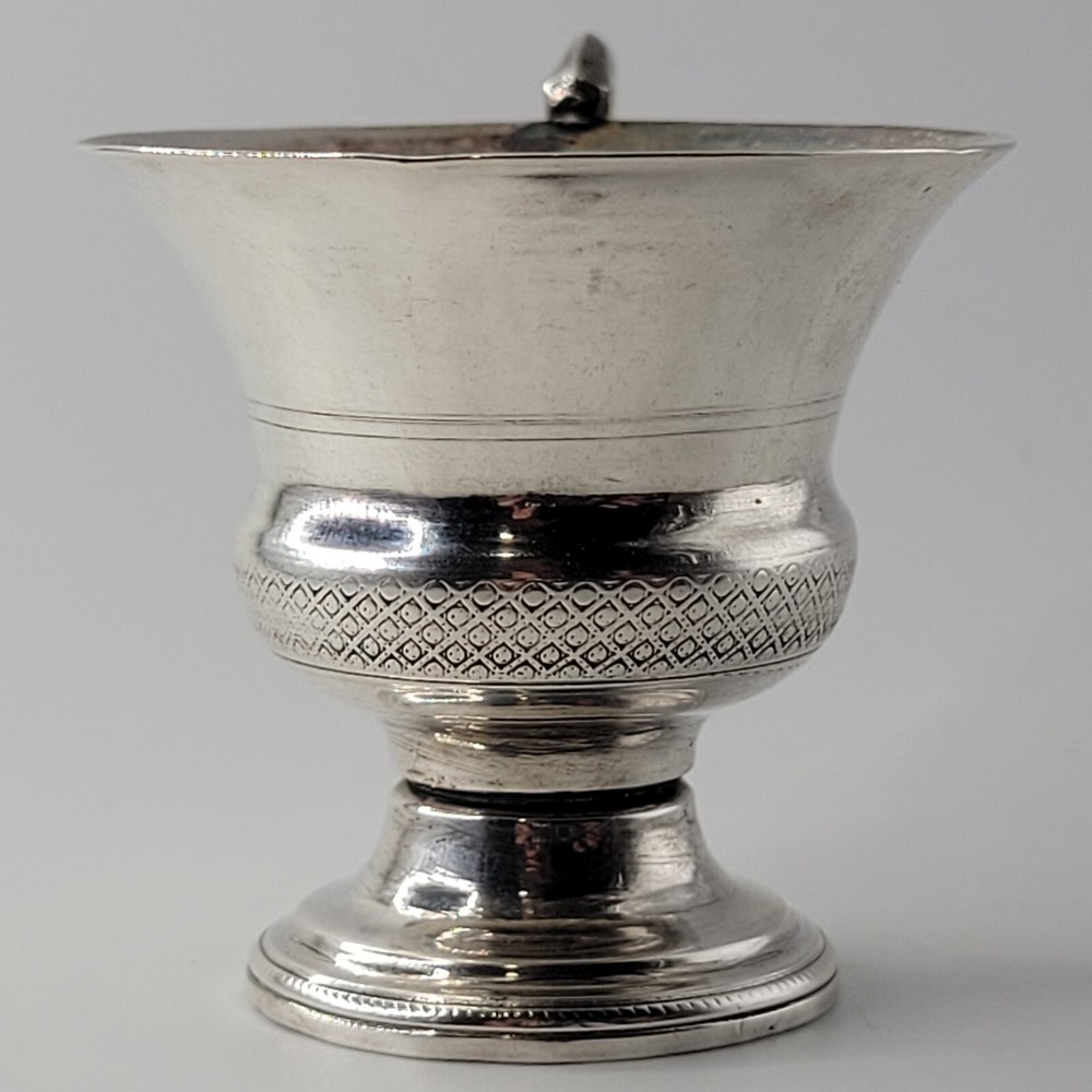ANTIQUE SOLID SILVER CUP, NEO CLASSICAL COFFEE LIQUOR GLASS