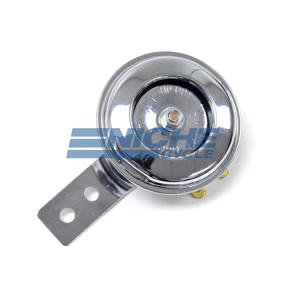 Universal Motorcycle Horn Chrome/Chrome 72mm 12 Volt