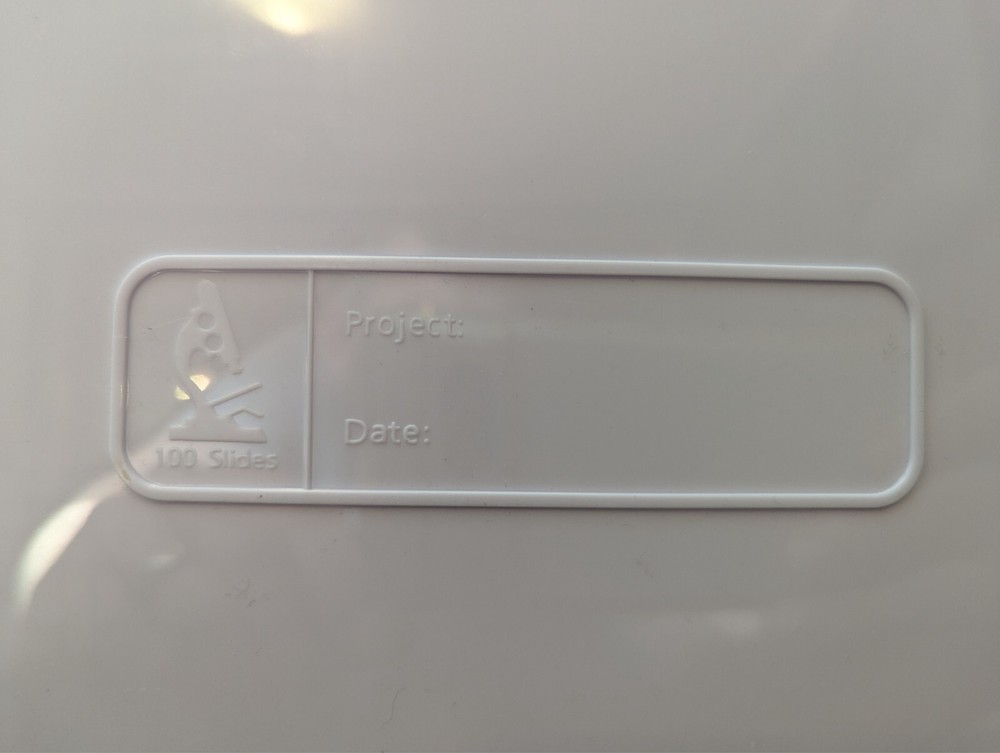 100-Place Slide Storage Boxes with Cork Lining, Microscope Slide Holder for Lab