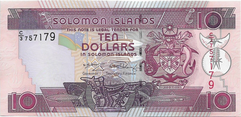 SOLOMON ISLANDS 1996 10 Dollars C/3 P20 UNC