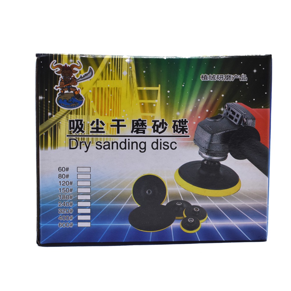 100Pcs 6Inch Sanding Disc NO-Hole Hook & Loop Sanding Discs Grit 80 Sand Paper